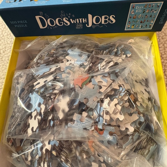 Galison Dogs with Jobs 500 Piece Puzzle - Blue - Picture 7 of 8